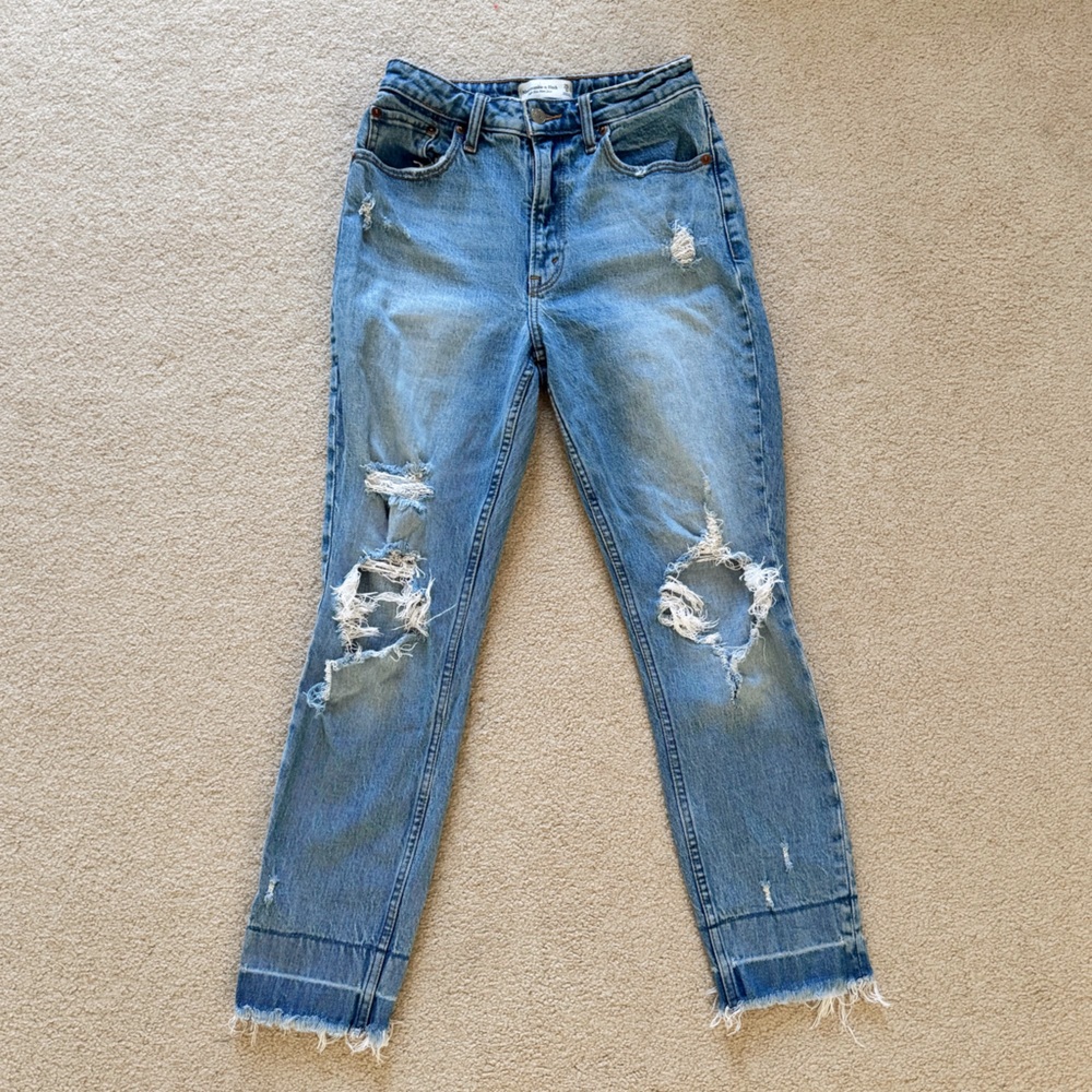 Abercrombie High Rise Mom Jeans
